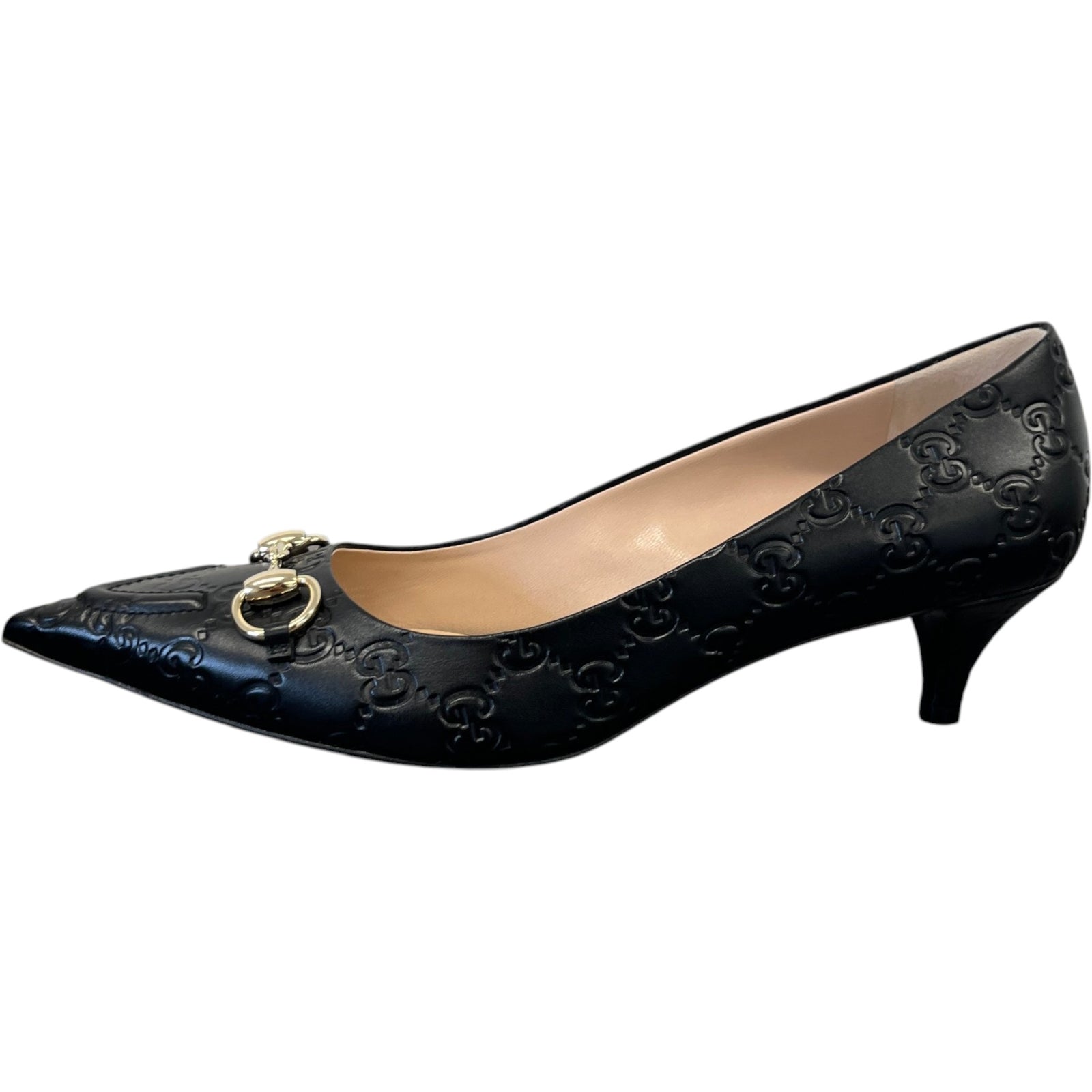 Women's Gg Erin Horsebit Heels Black Size EU 40 / UK 7 - Photo 5