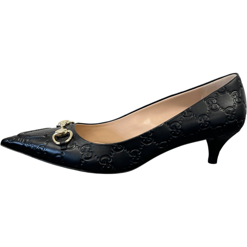 Women's Gg Erin Horsebit Heels Black Size EU 40 / UK 7