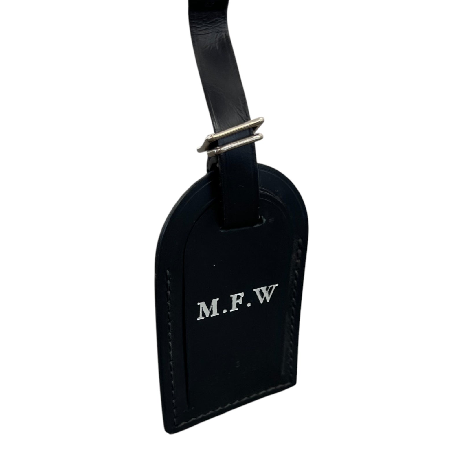 Men's Mfw Initials Luggage Tag Black - Photo 3