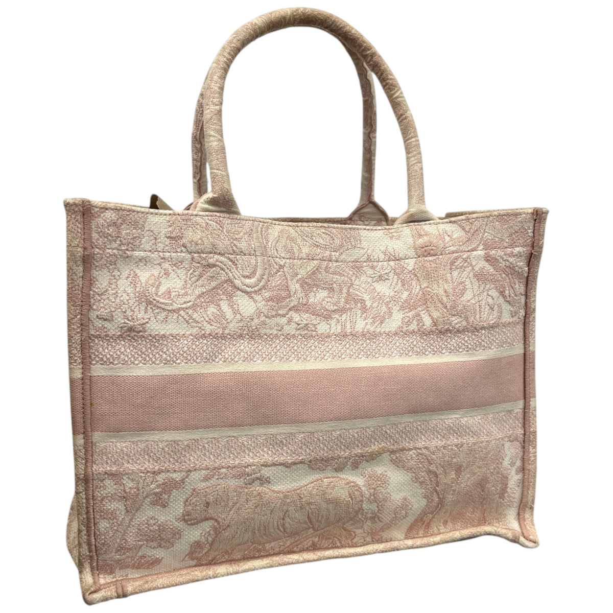 Women's Toile De Jouy Book Tote Handbag Pink - Photo 9