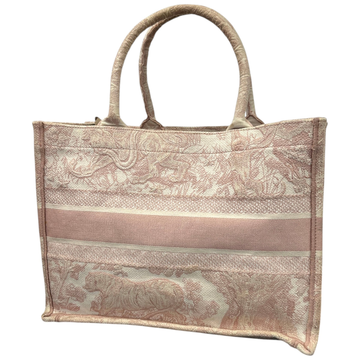 Women's Toile De Jouy Book Tote Handbag Pink - Photo 10