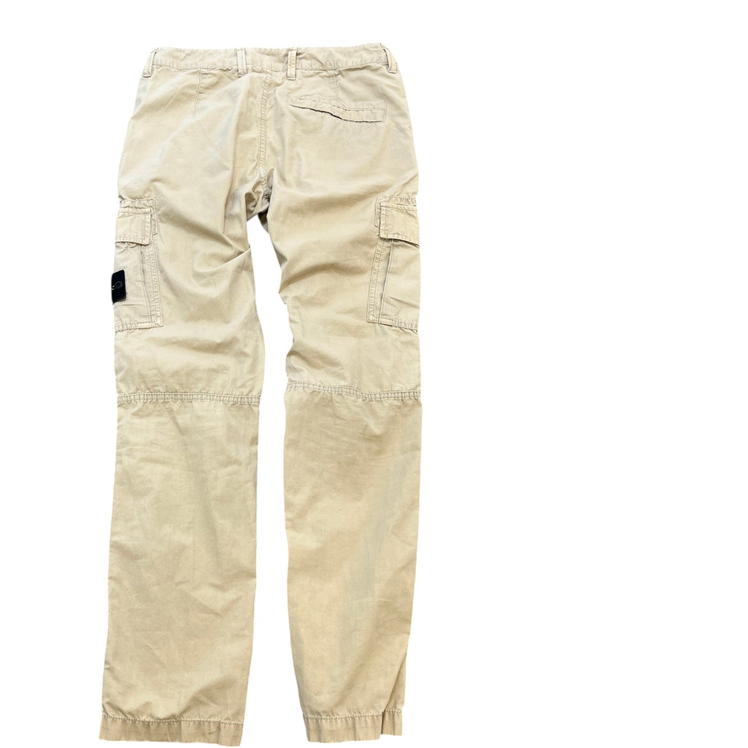 Men's Applique Logo Cargos Beige Size Waist 31" - Photo 2