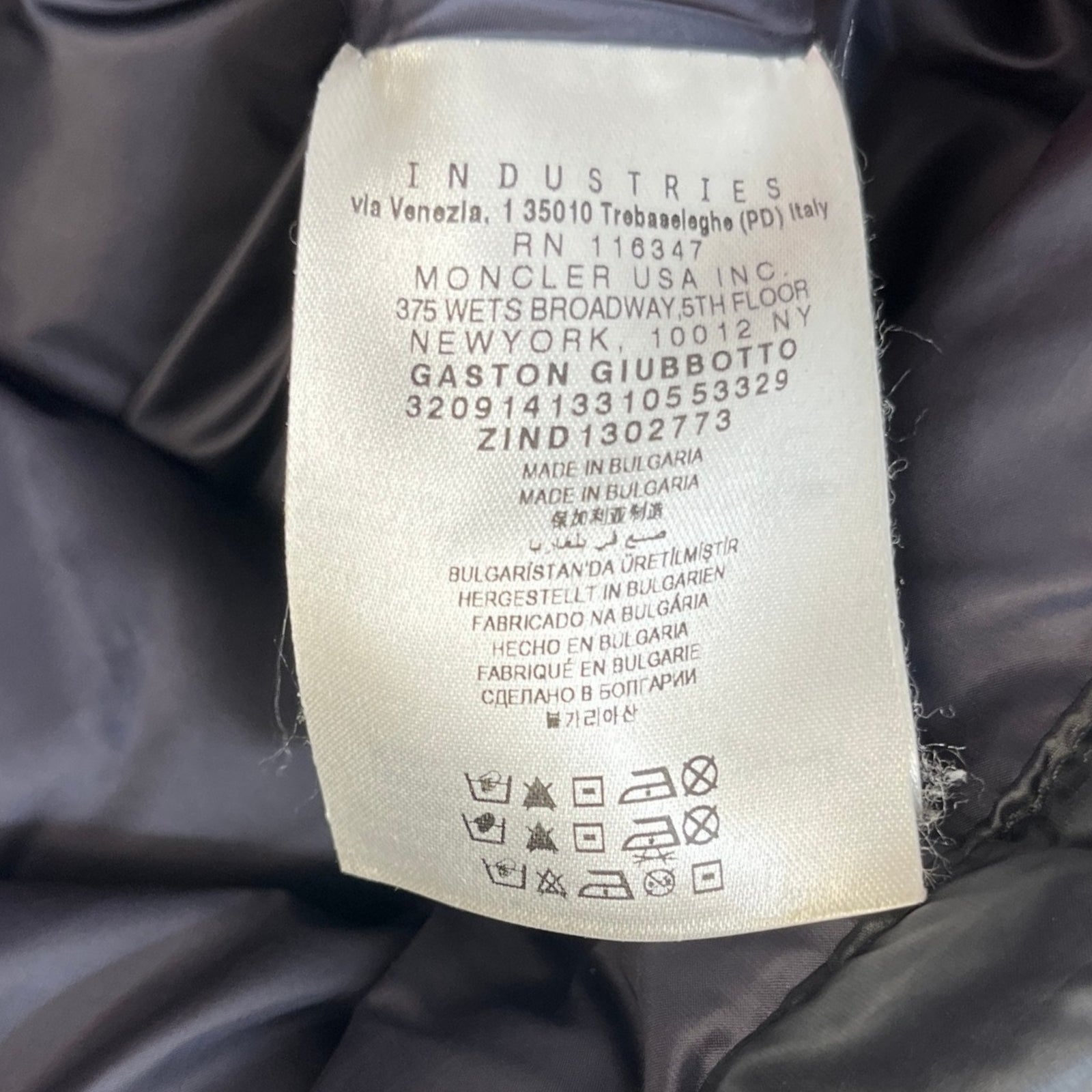 Men's Gaston Down Jacket Black Size 2 / M - Photo 9