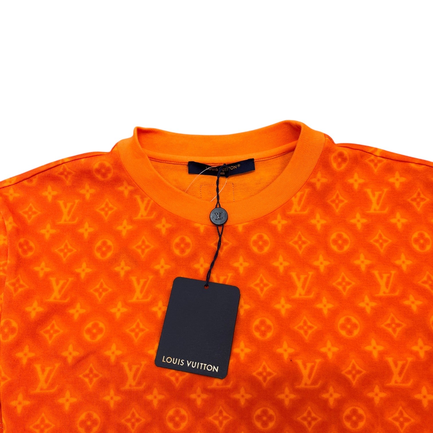 Men's Monogram T-Shirt Orange Size S - Photo 5