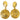 Women's 1990 Vintage Byzantine Revival Clip-On Earrings Gold
