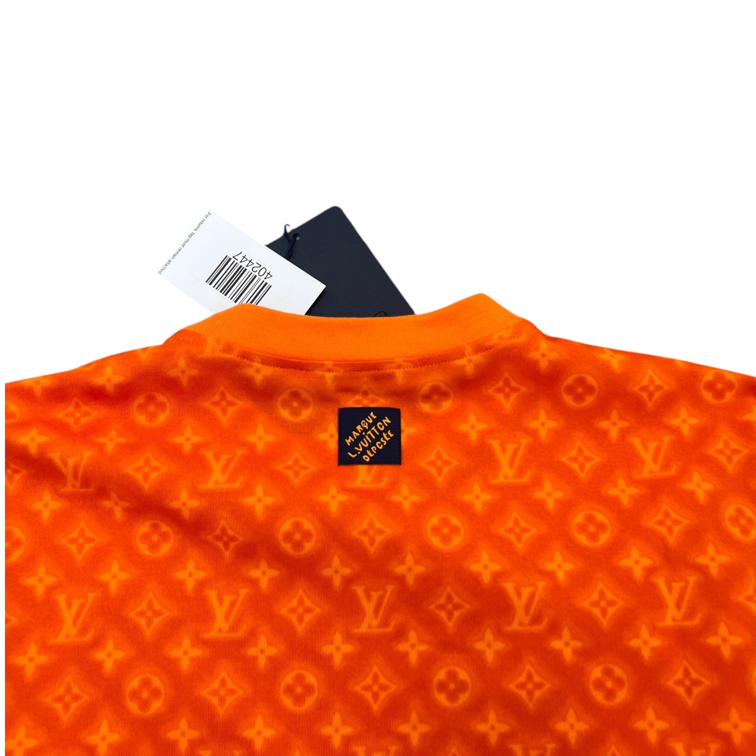 Men's Monogram T-Shirt Orange Size S - Photo 6
