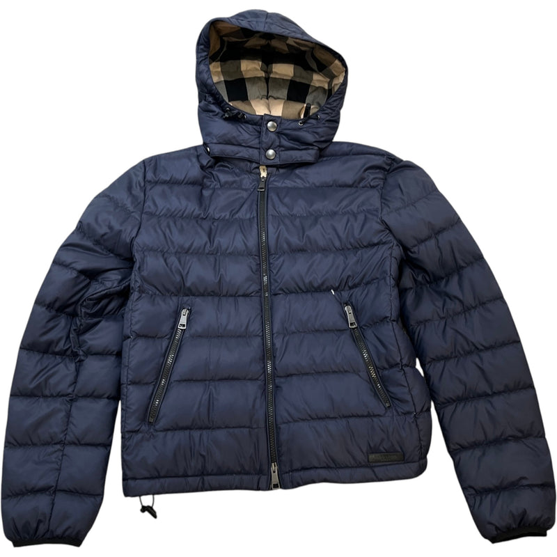Men's Brit Quilted Down Jacket Navy Size M