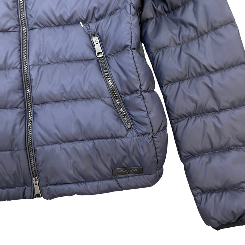 Men's Brit Quilted Down Jacket Navy Size M