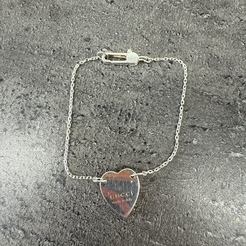 Women's Trademark Heart Bracelet Silver