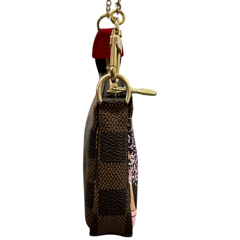 Women's Monogram Pochette Accessories Paris Bag Brown