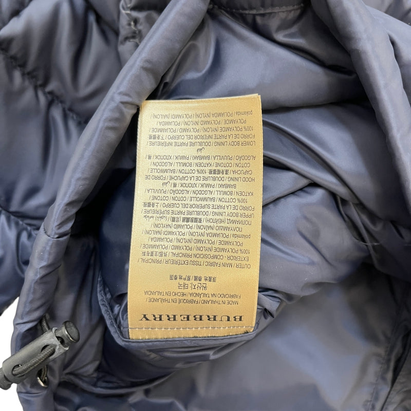 Men's Brit Quilted Down Jacket Navy Size M