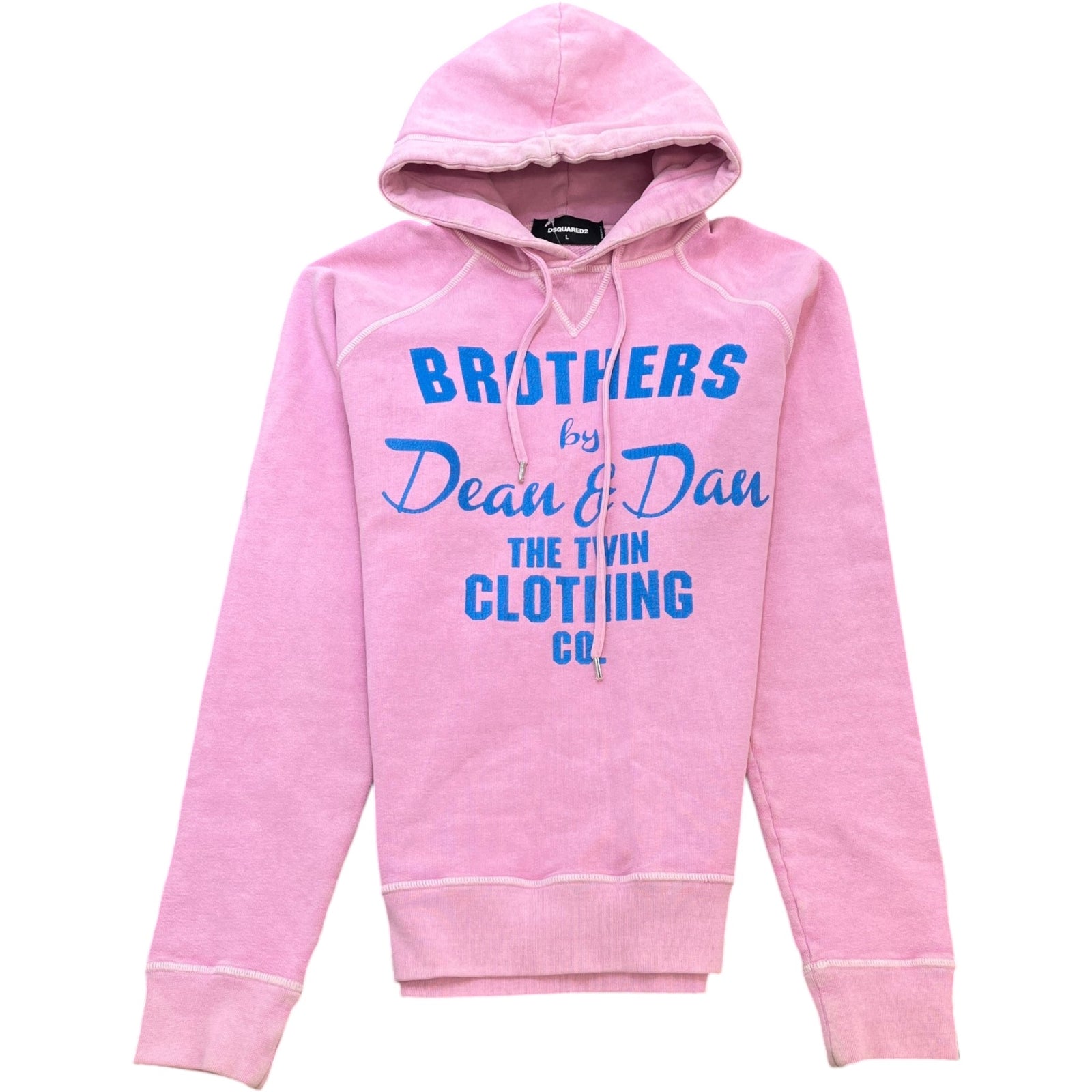 Men's Brothers Graphic Hoodie Pink Size L - Photo 1