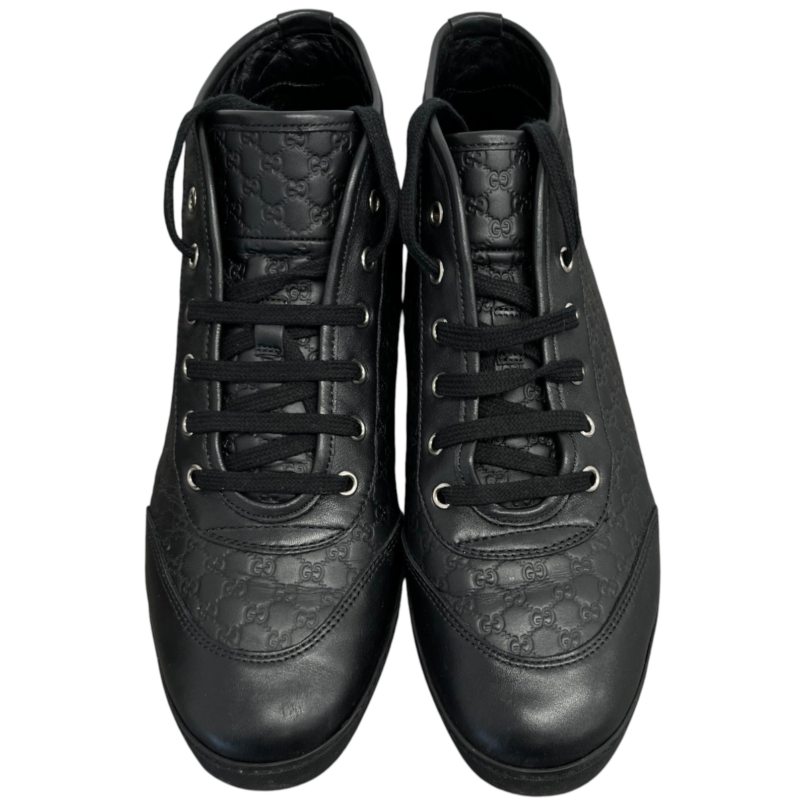 Men's Microguccissima High Trainers Black Size EU 41 / UK 7 - Photo 6