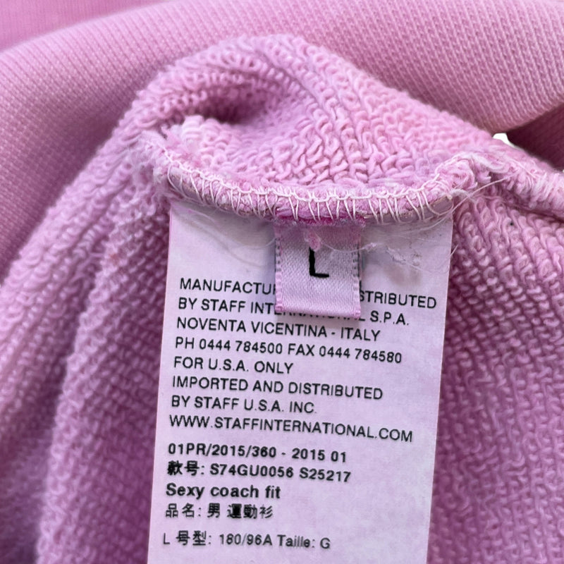 Men's Brothers Graphic Hoodie Pink Size L