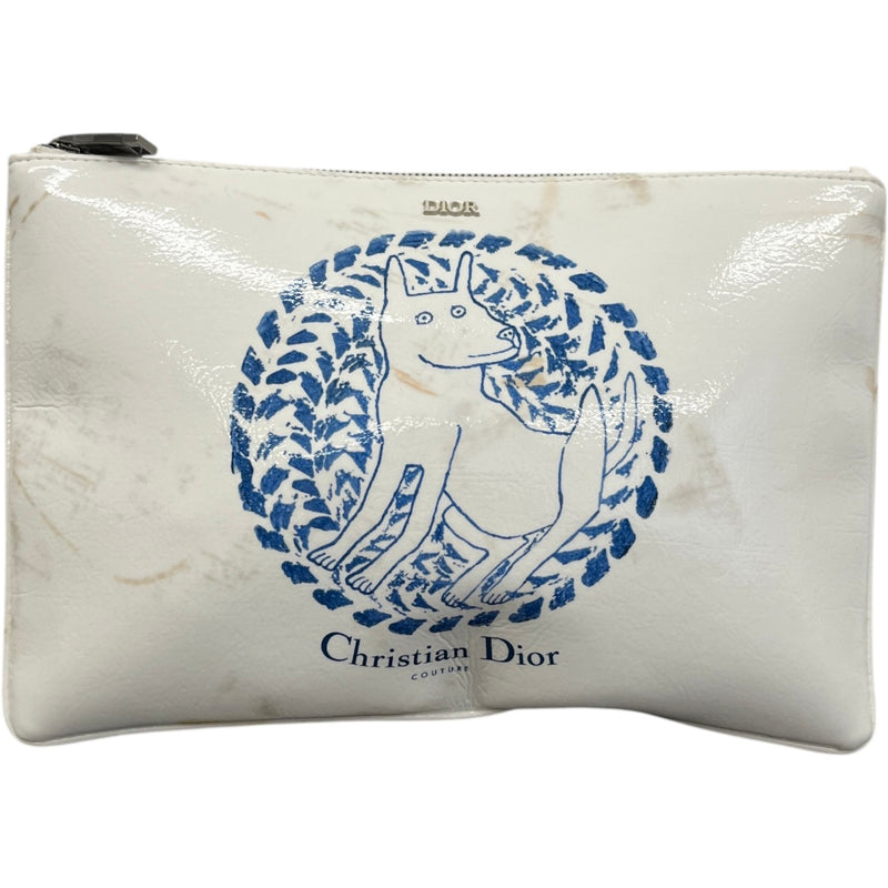 Women's Couture Vinyl Pouch White