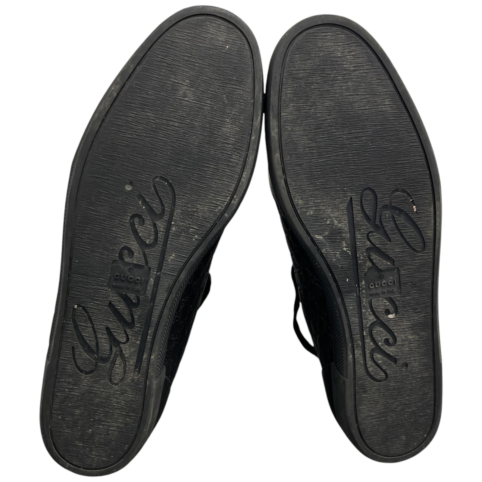 Men's Microguccissima High Trainers Black Size EU 41 / UK 7 - Photo 11
