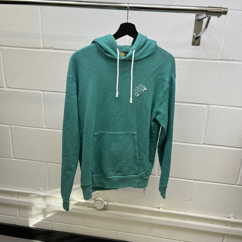 Men's Signature Logo Hoodie Green Size S