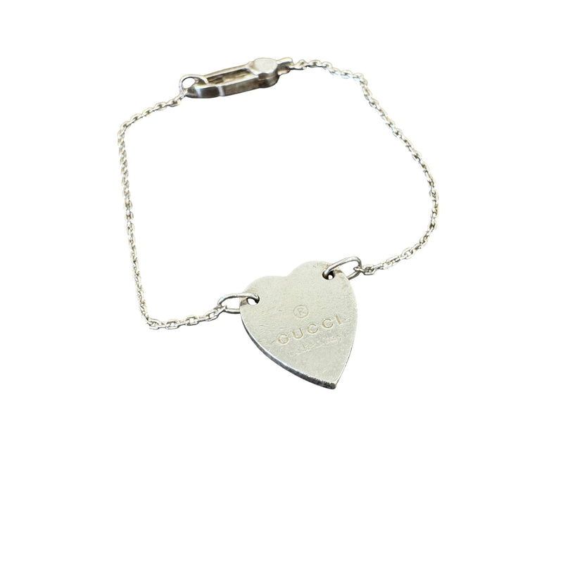 Women's Trademark Heart Bracelet Silver