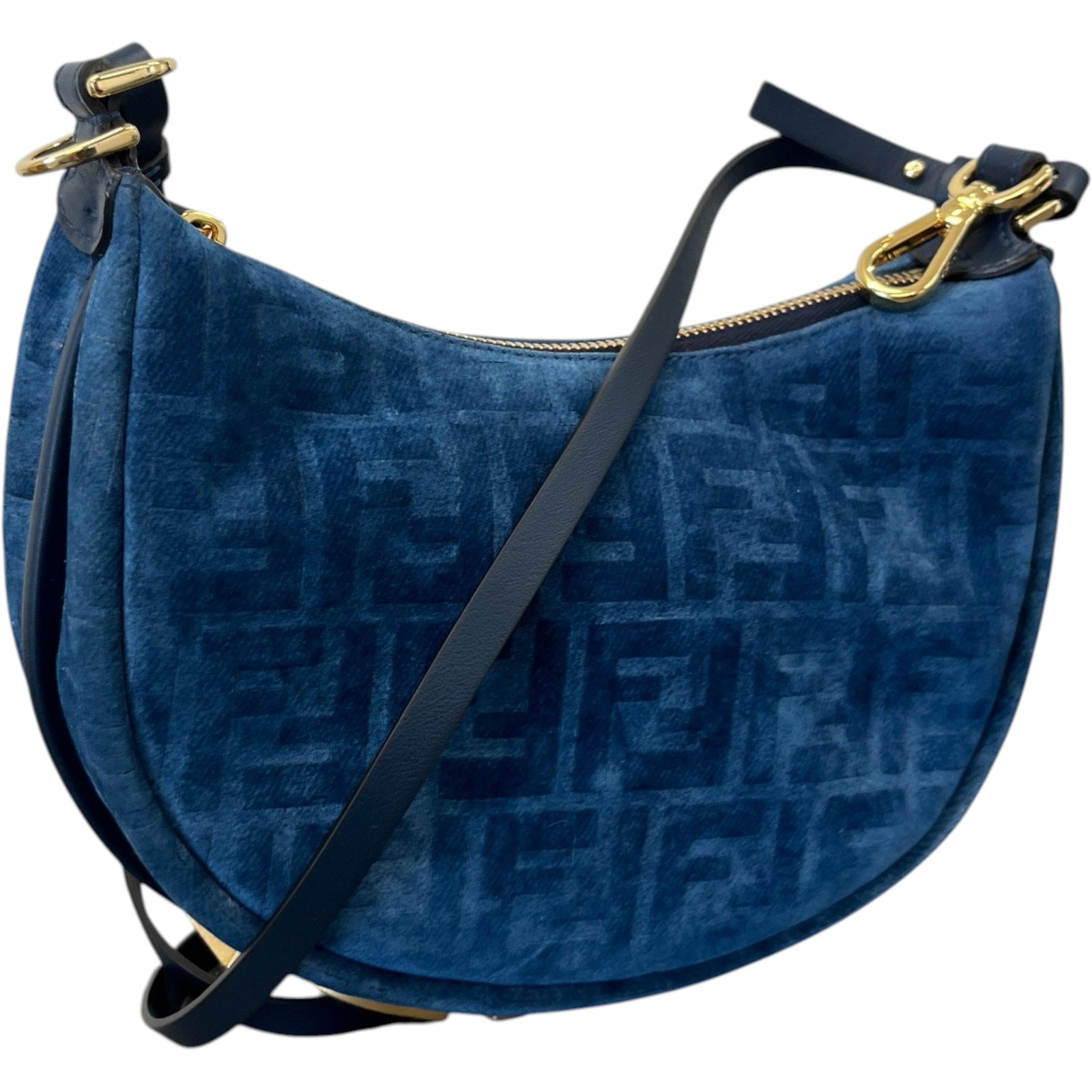 Women's Fendigraphy Mini Handbag Blue - Photo 4