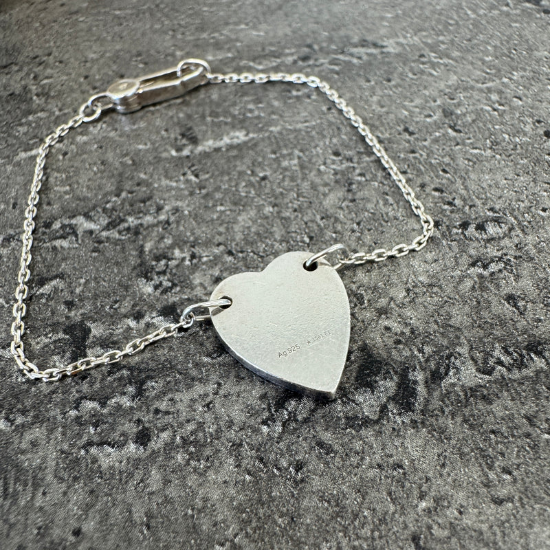 Women's Trademark Heart Bracelet Silver