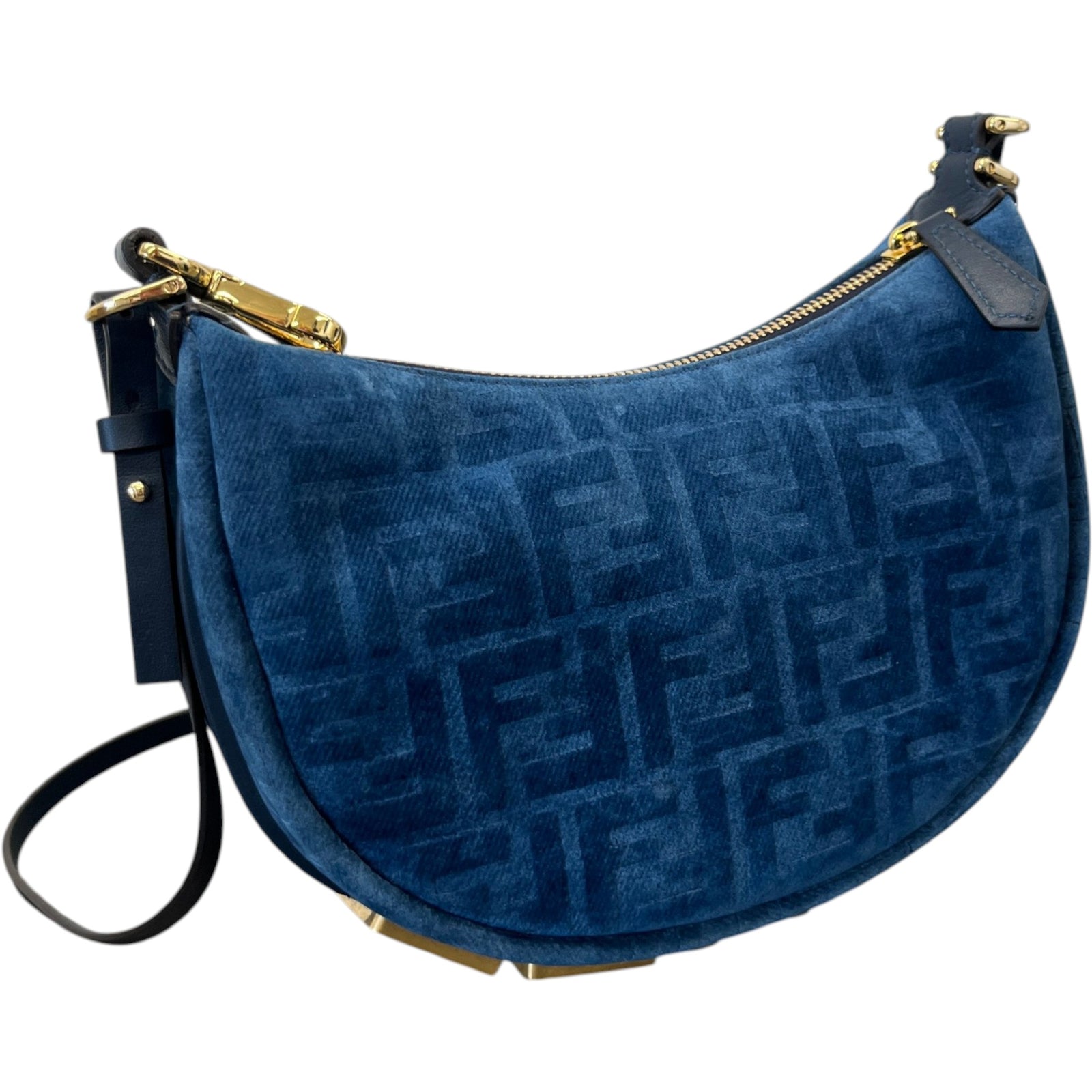 Women's Fendigraphy Mini Handbag Blue - Photo 8