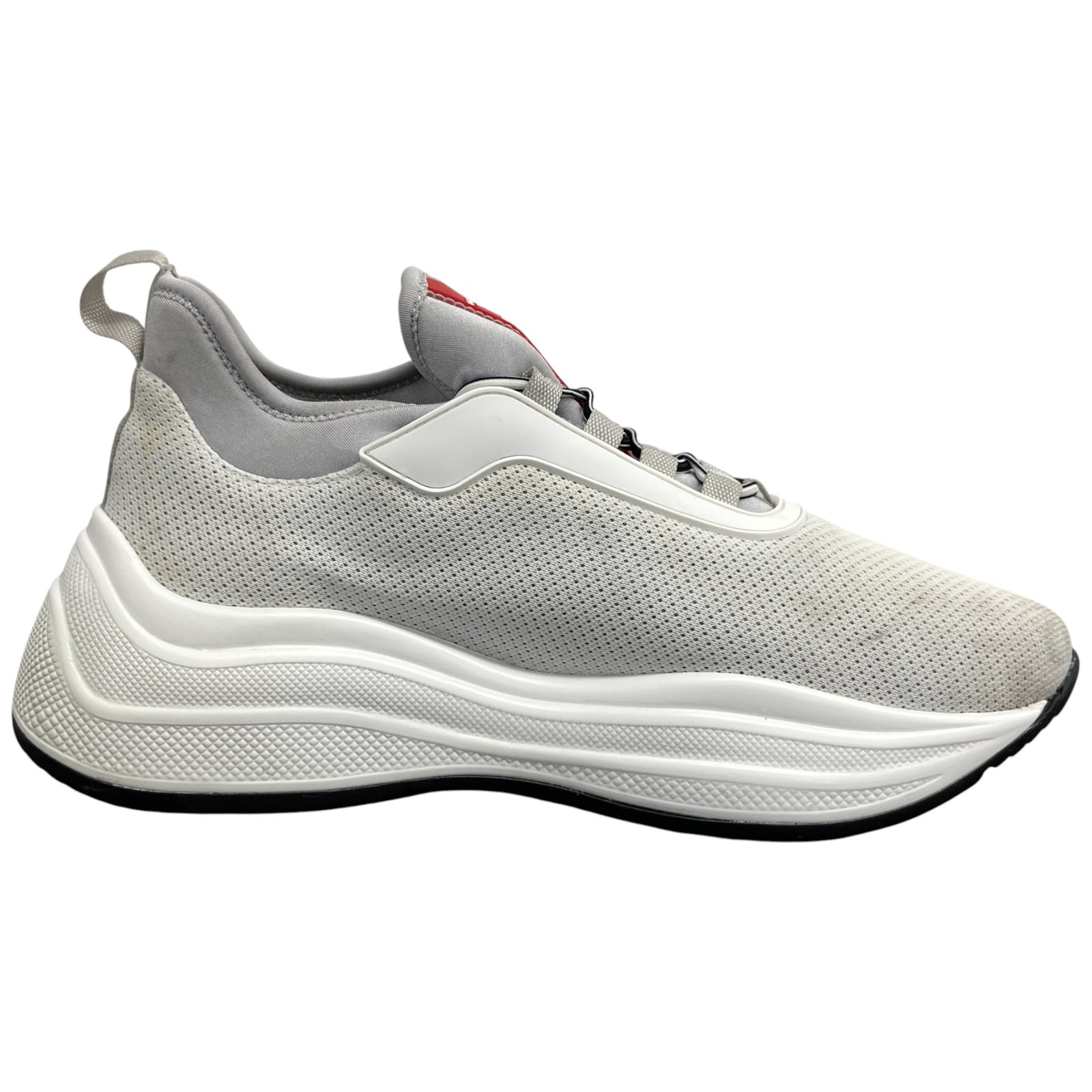 Women's Neoprene Logo Low Trainers White Size EU 38.5 / UK 5.5 - Photo 4