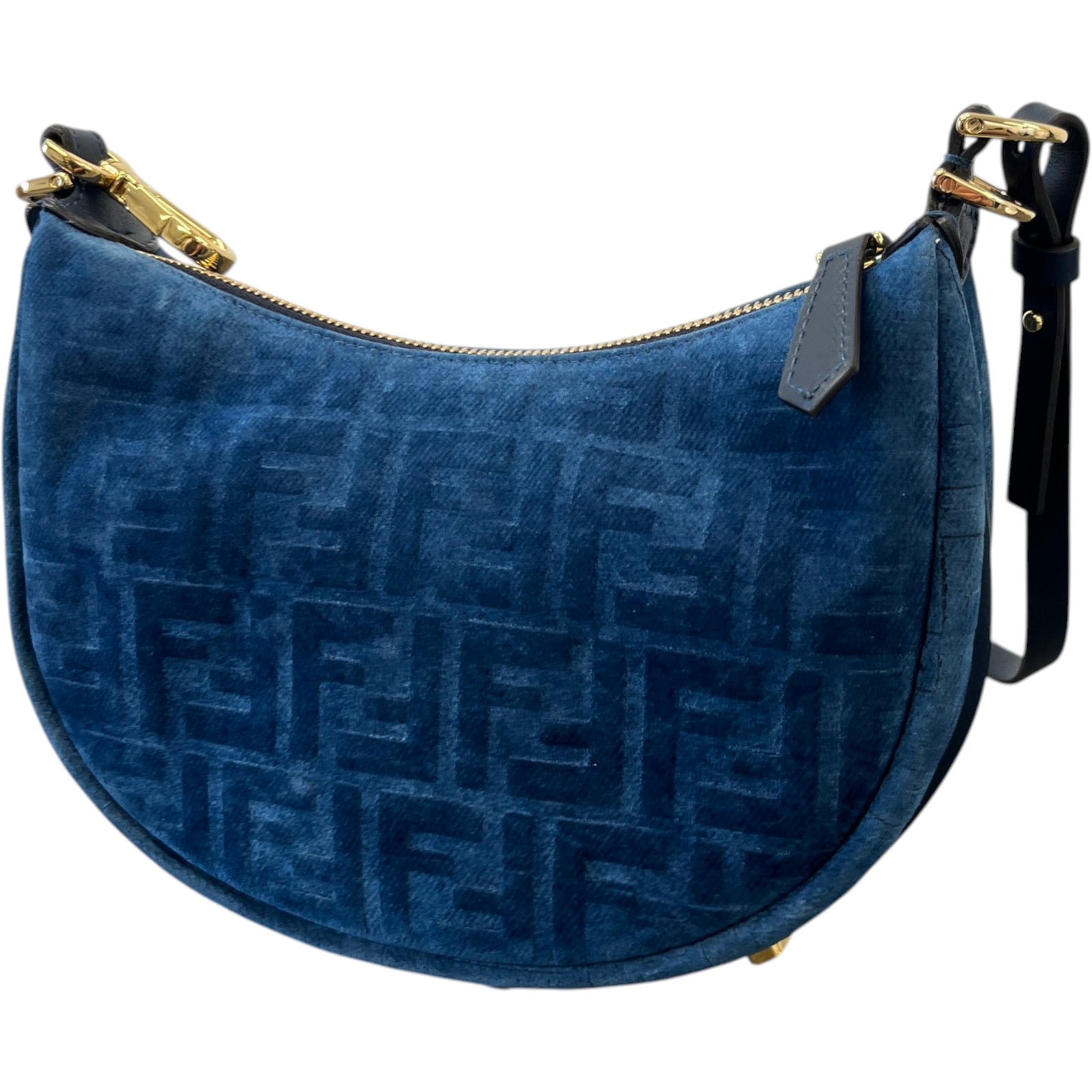 Women's Fendigraphy Mini Handbag Blue - Photo 9