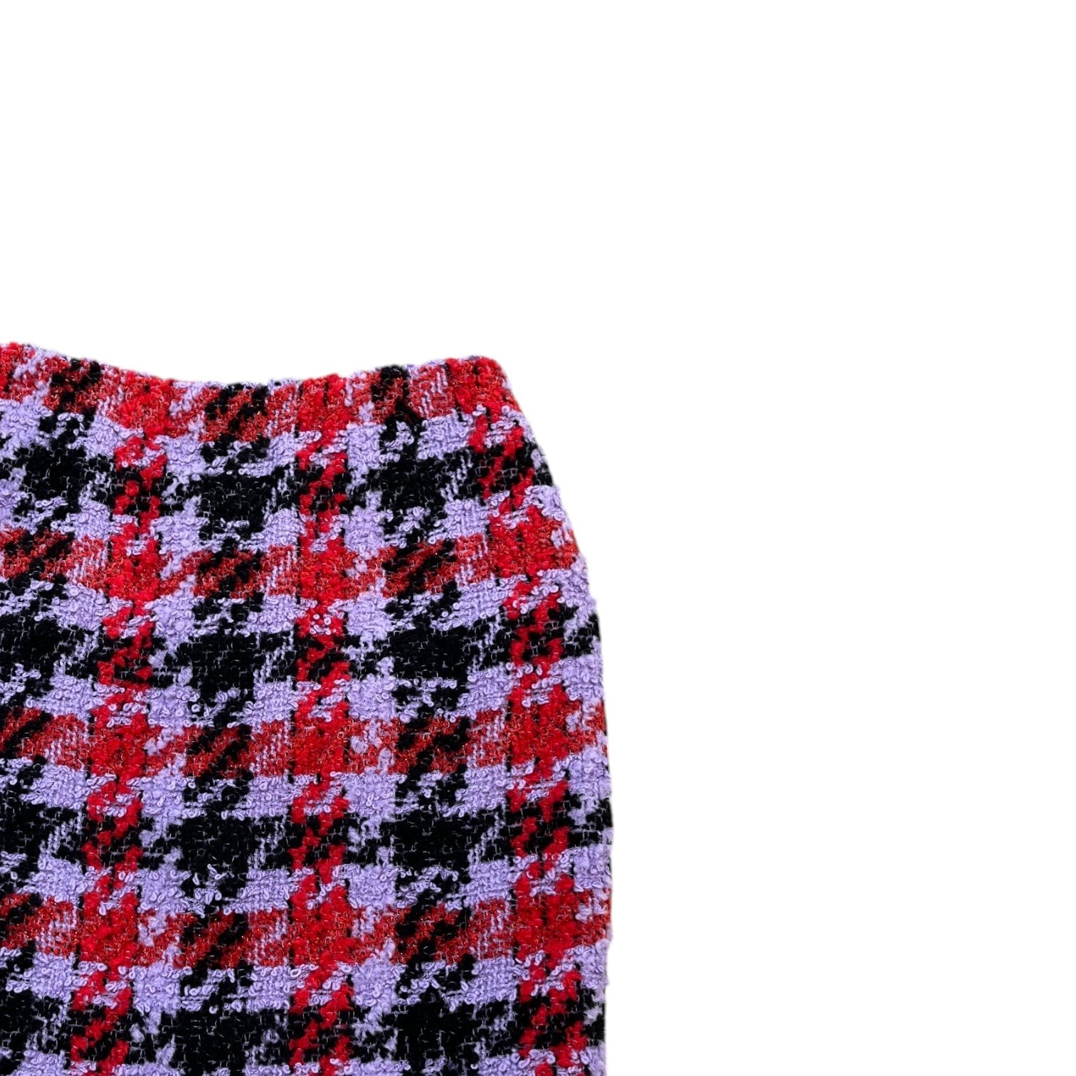 Women's Houndstooth Tweed Skirts Purple Size UK 6 - Photo 4