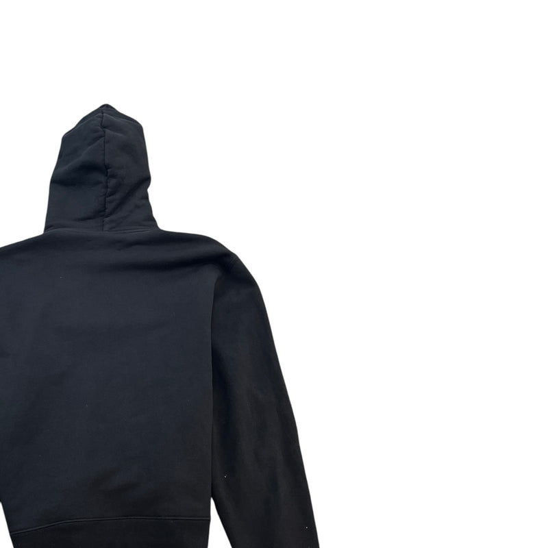 Men's Logo Print Hoodie Black Size XXL