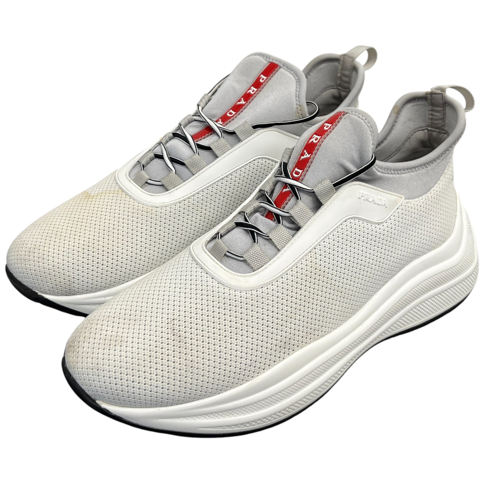 Women's Neoprene Logo Low Trainers White Size EU 38.5 / UK 5.5 - Photo 9