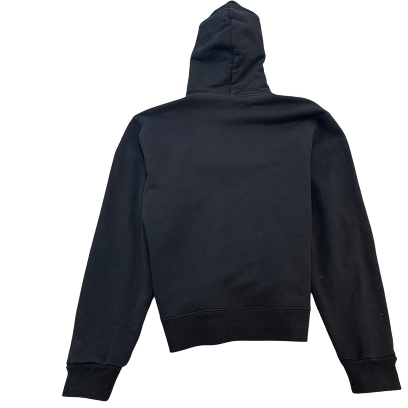 Men's Logo Print Hoodie Black Size XXL