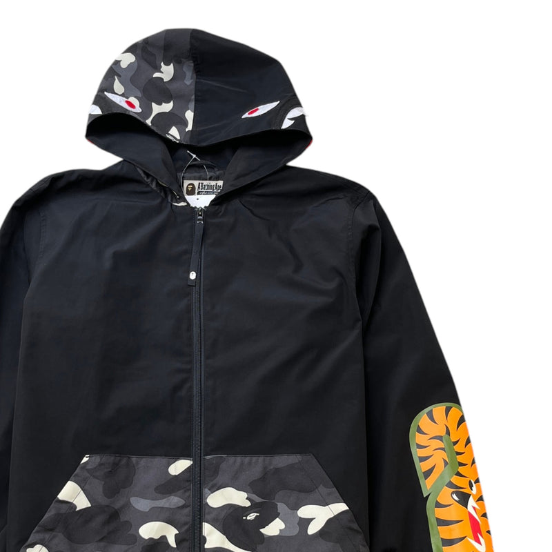 Men's City Camo Shark Jacket Black Size L