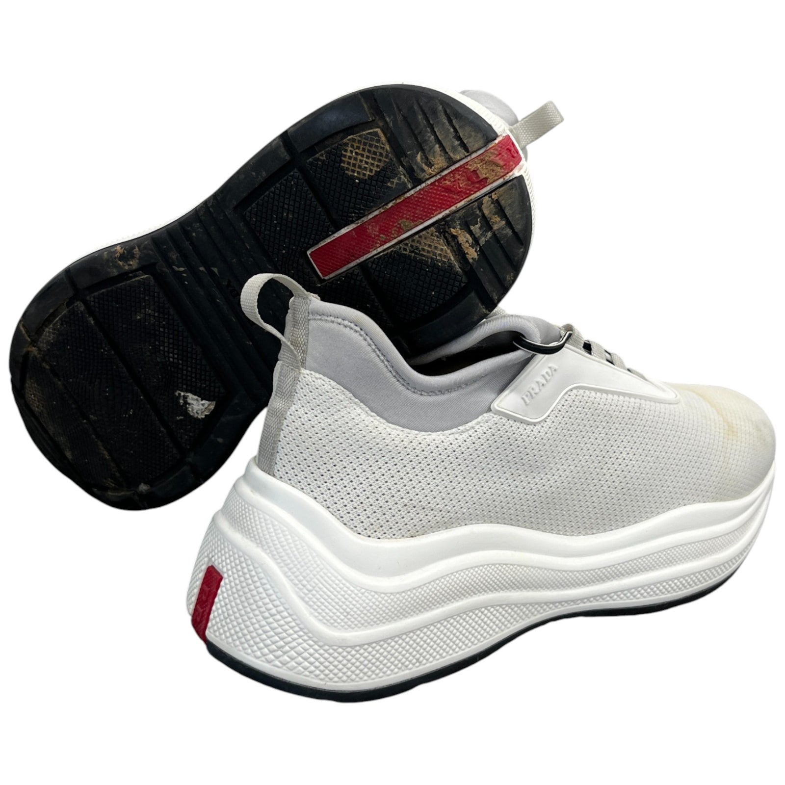 Women's Neoprene Logo Low Trainers White Size EU 38.5 / UK 5.5 - Photo 10