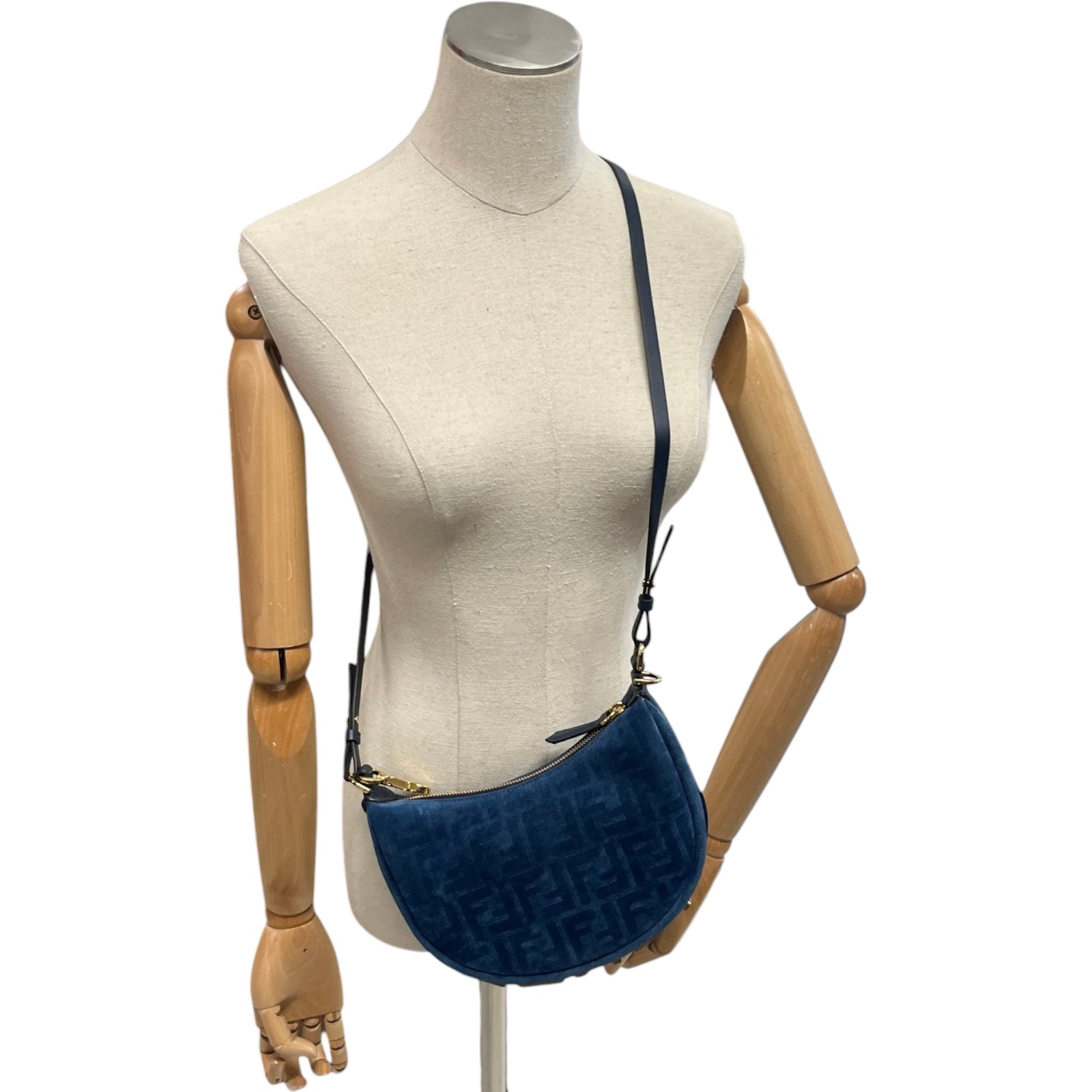 Women's Fendigraphy Mini Handbag Blue - Photo 2