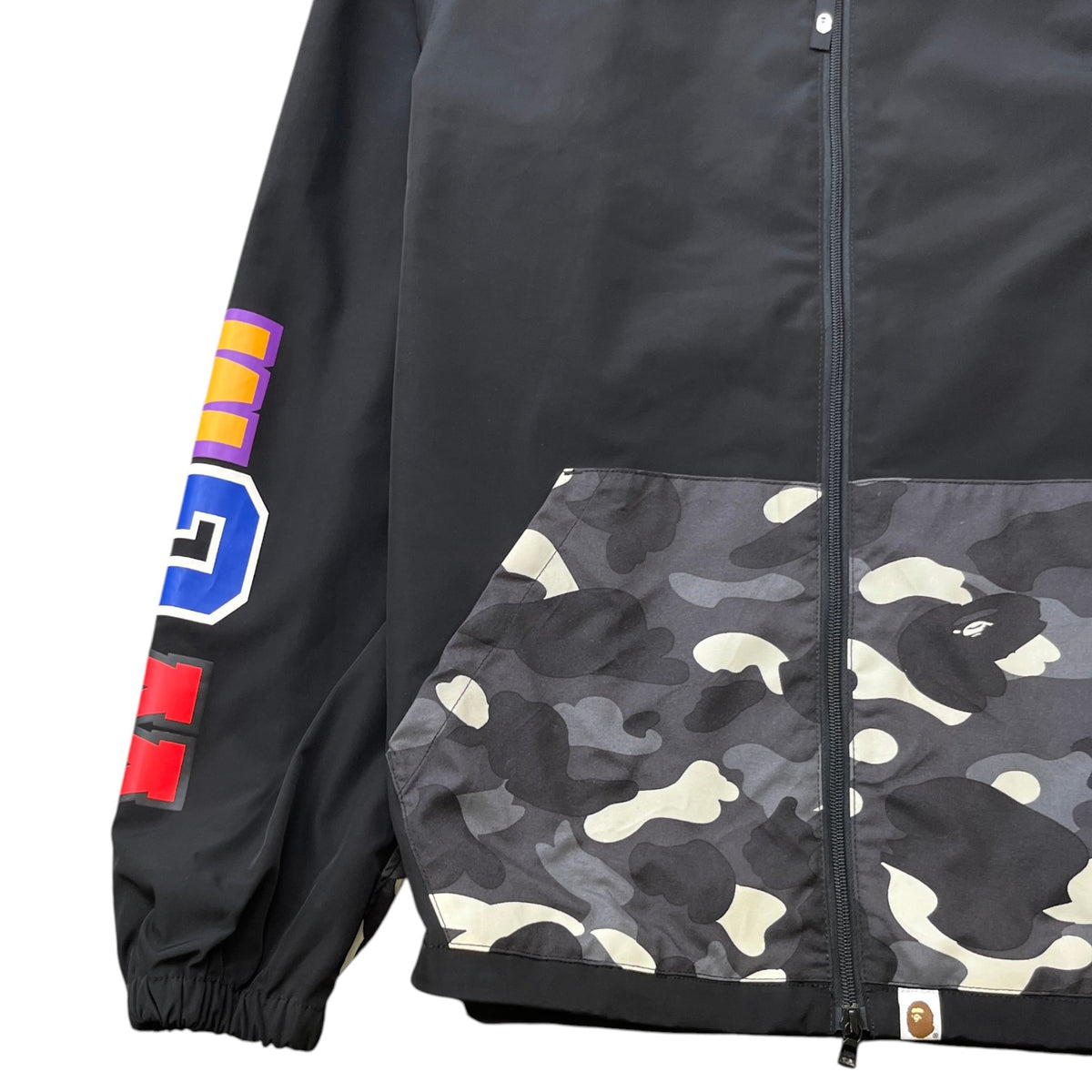 Men's City Camo Shark Jacket Black Size L - Photo 5