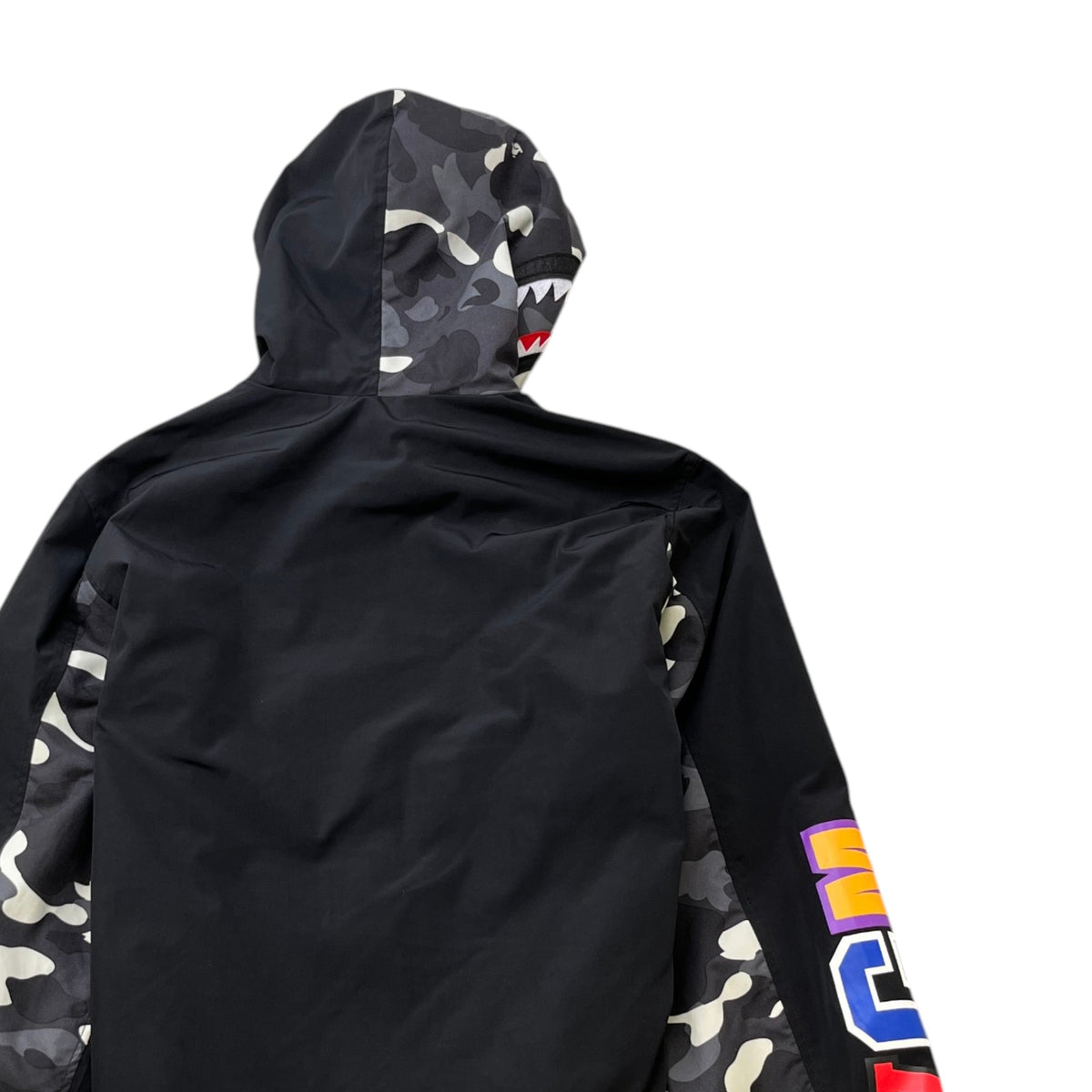 Men's City Camo Shark Jacket Black Size L - Photo 4