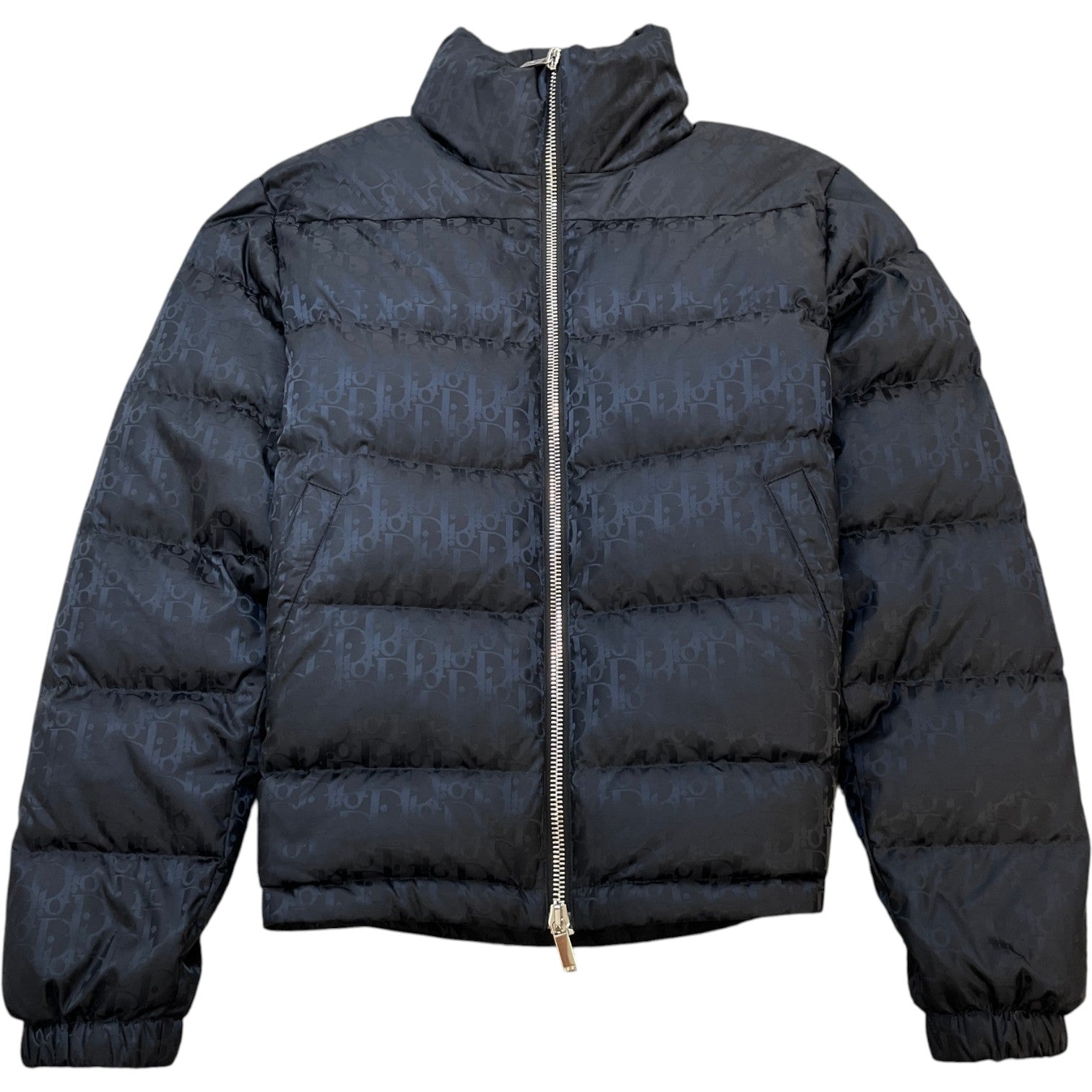 Men's Oblique Bomber Down Jacket Black Size IT 44 / XS - Photo 1