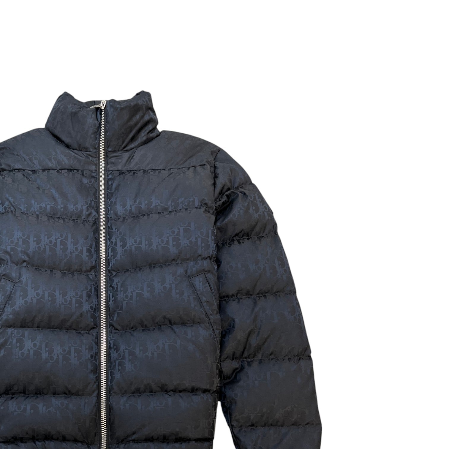 Men's Oblique Bomber Down Jacket Black Size IT 44 / XS - Photo 3