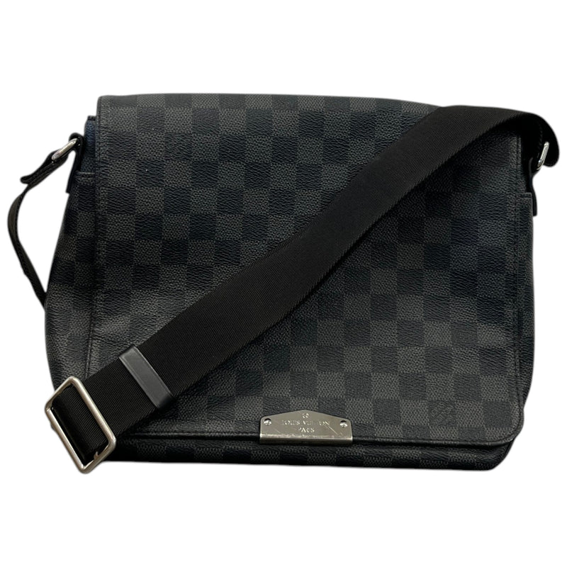 Men's Damier Graphite District Messenger Bag Black