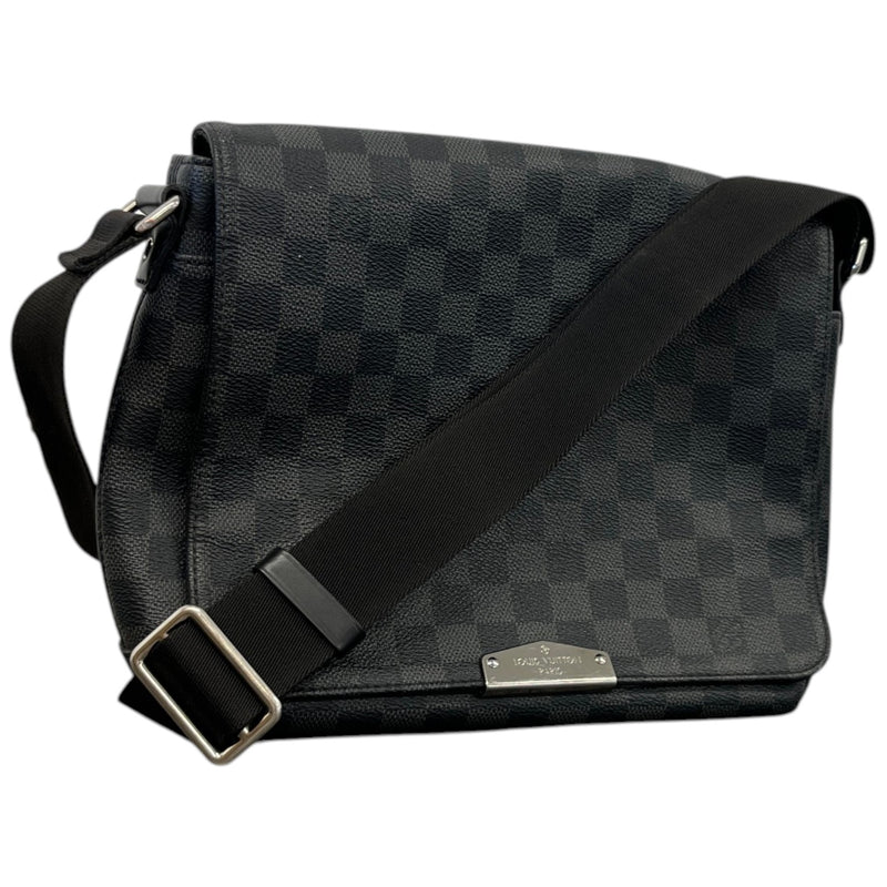 Men's Damier Graphite District Messenger Bag Black