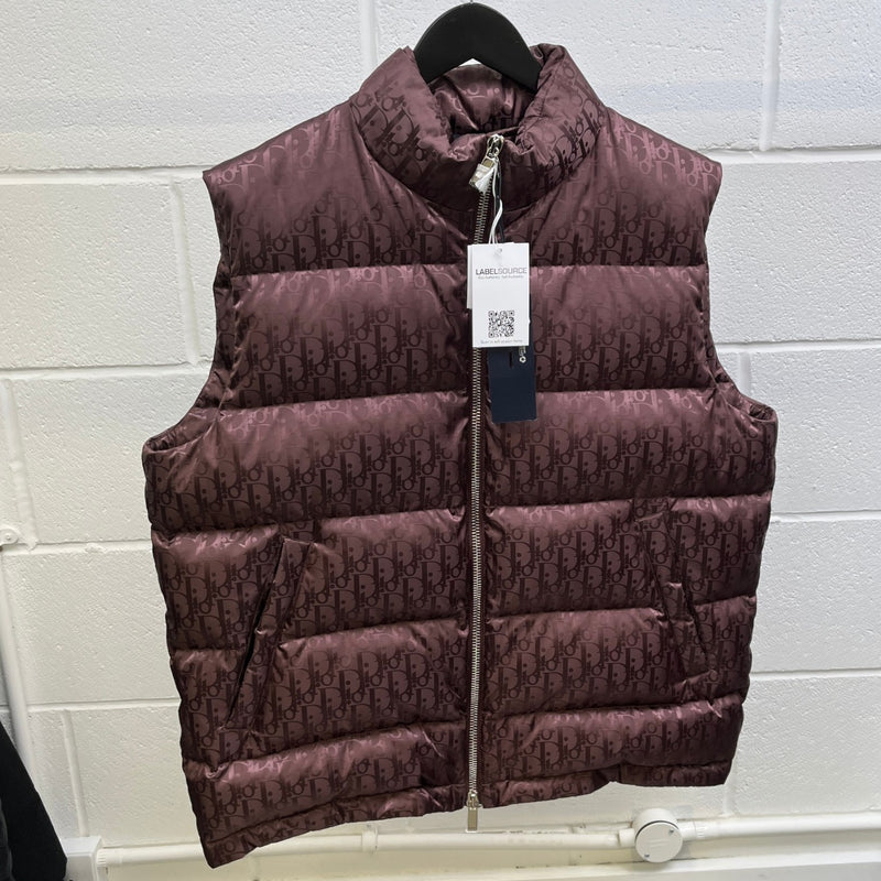 Men's Oblique Gilet Burgundy Size IT 54 / XXL