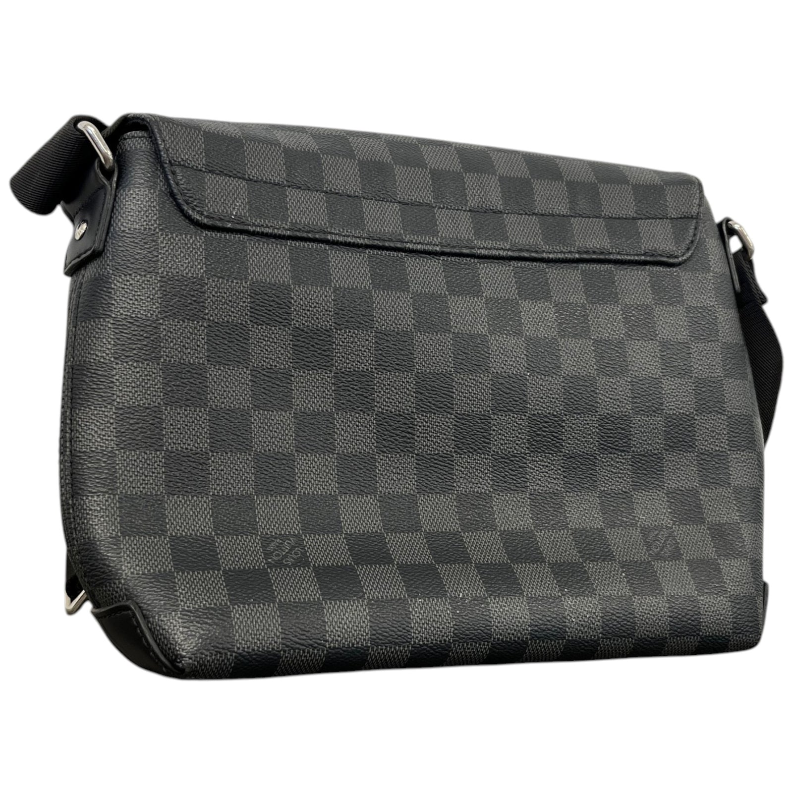 Men's Damier Graphite District Messenger Bag Black - Photo 8