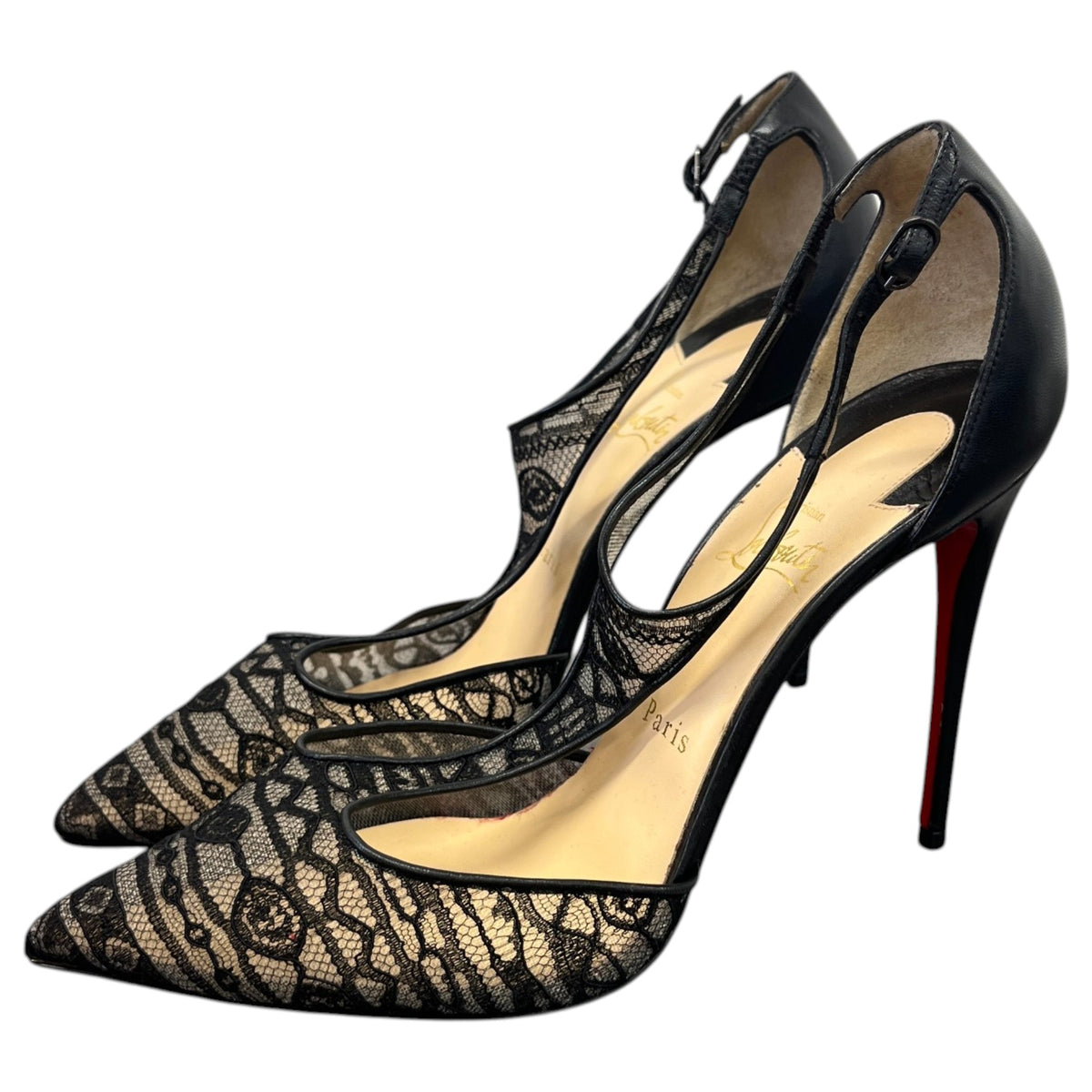 Women's Salonu lace Heels Black Size UK 6.5 / EU 39.5 - Photo 9