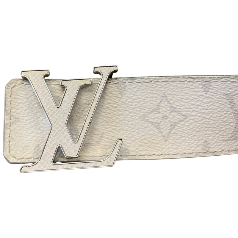 Men's Reversible LV Initials Belt Grey Size 34"