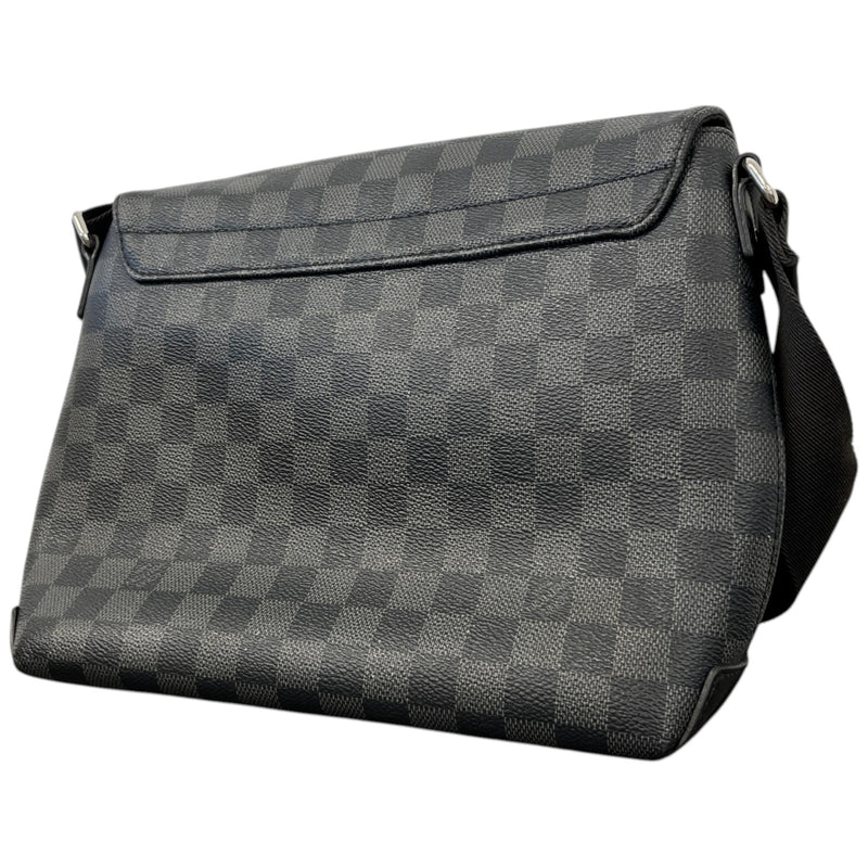 Men's Damier Graphite District Messenger Bag Black