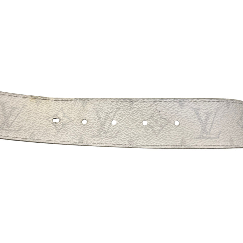 Men's Reversible LV Initials Belt Grey Size 34"
