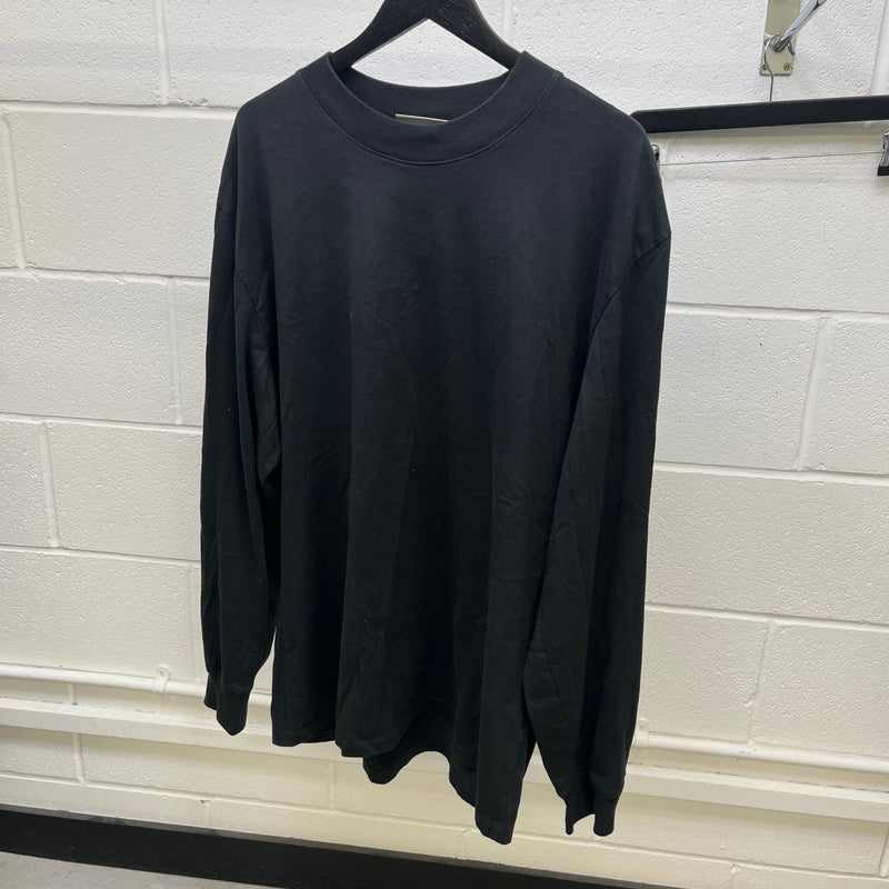 Men's Fear Of God Long Sleeve T-Shirt Black Size XL