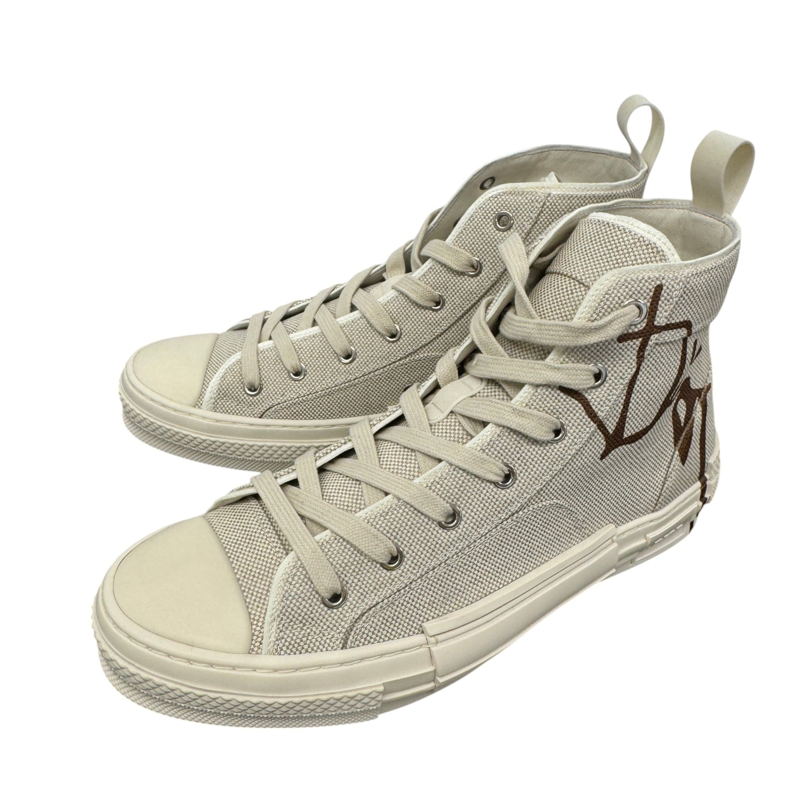 Men's B23 X Cactus Jack High Trainers Beige Size UK 8 / EU 42 - Photo 7