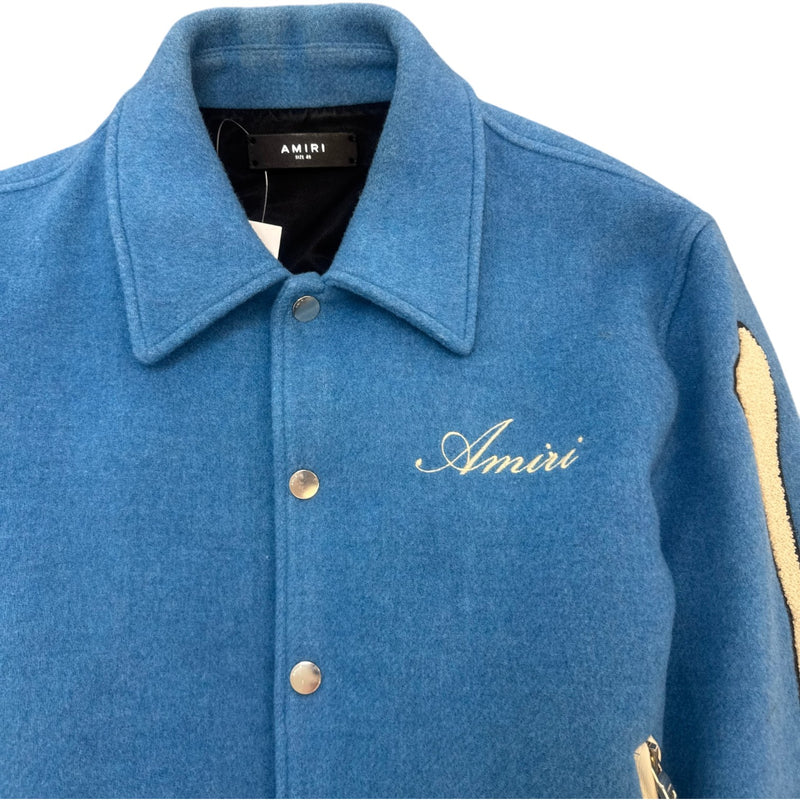 Men's Bones Varsity Jacket Blue Size IT 48 / M