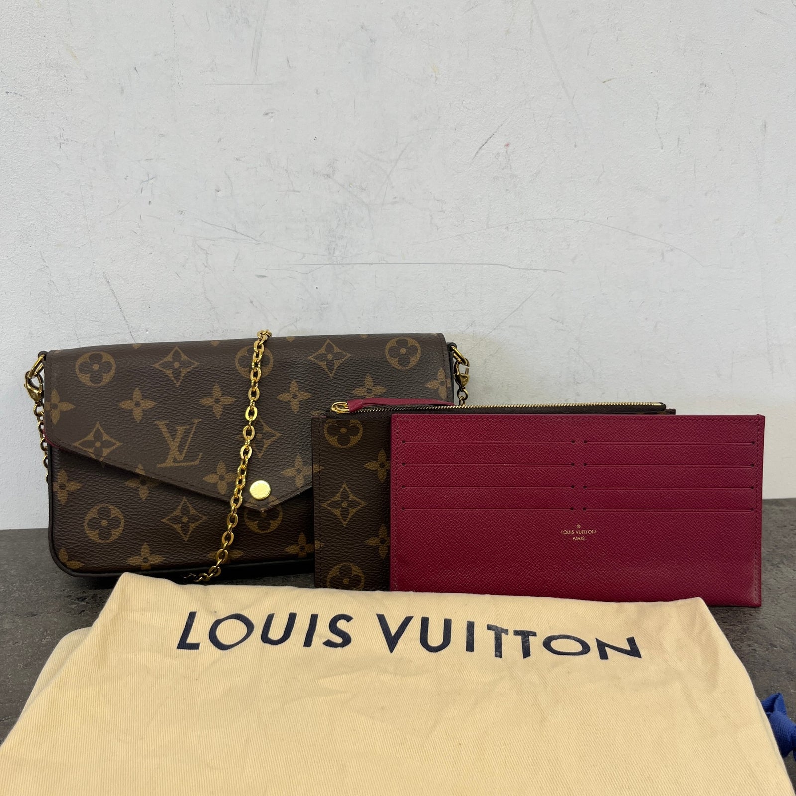 Women's Monogram Félicie Pochette Bag Brown - Photo 14